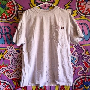 Dickies Gray Pocket Tee Mens Medium